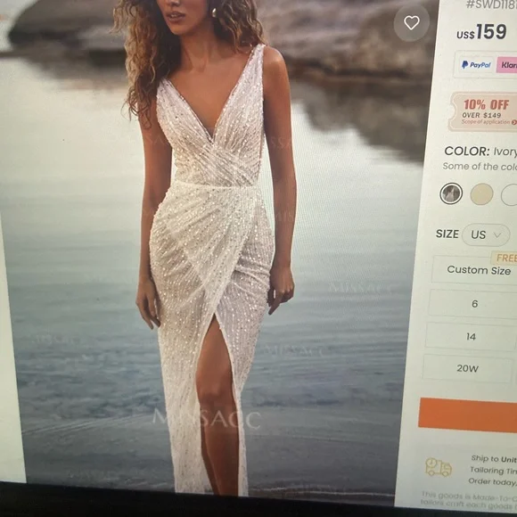 Wedding dress new with tags - Picture 2 of 5